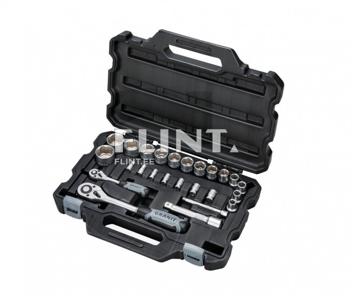 Padrunite ja narrede komplekt 1/2", 1/4" (25tk kmpl) GRANIT BLACK