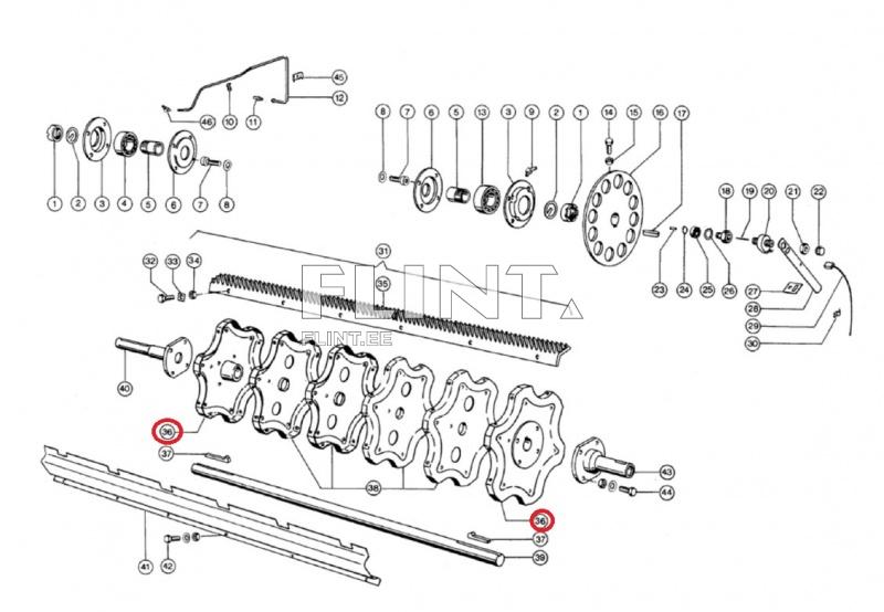 Peksutrumli äärmine taldrik Claas 600471