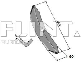 Haspli pii New Holland, Case IH 89819750; 80435428 (235x160x5,5mm)