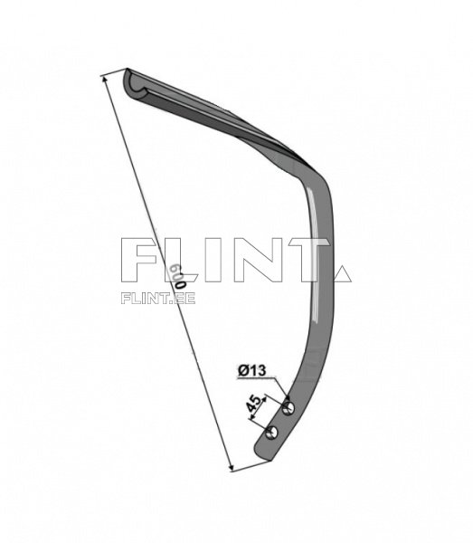 Pii alumine osa Kongskilde Vibroflex VFM 600mm