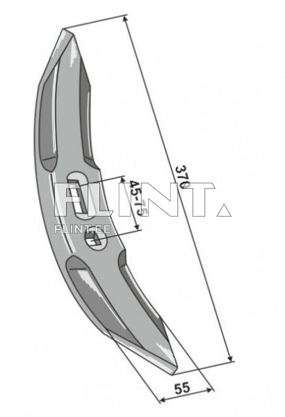 Pii ots 55x15x370mm (715009)