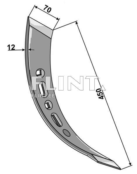 Pii ots parem 70x12x450mm (Väderstad 201388-1)