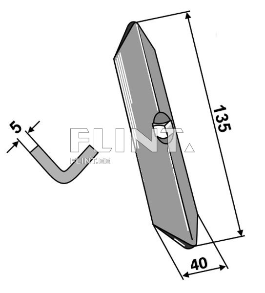 Pii ots 40x5x135mm (sirge, "Germinator)