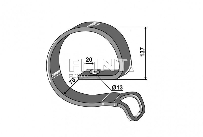 Pii tugevdus 45x10mm