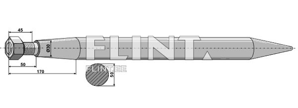 Piik sirge 820mm; M28x1,5 (Manitou, Redrock)