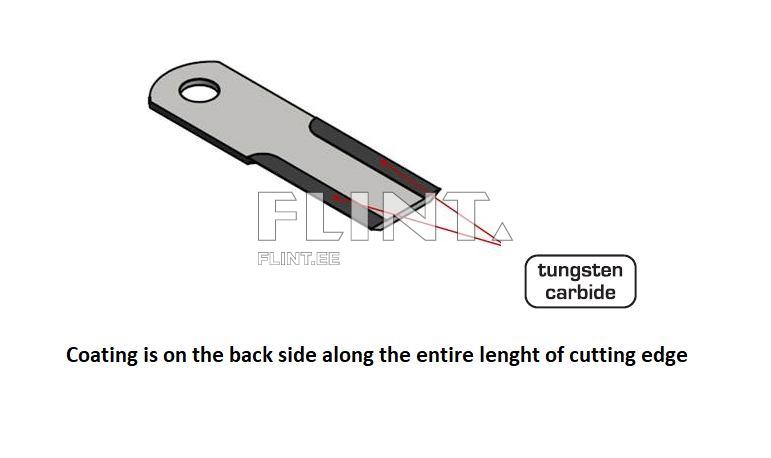 Põhupurusti tera Claas 553860 / 7368720 (173x50x4; ava 20mm) Kõvasulam