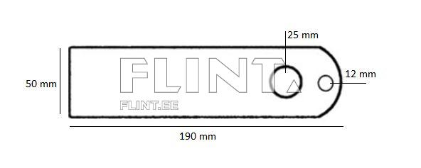 Põhupurusti terad John Deere 190x50x3mm; avad 12mm+25mm