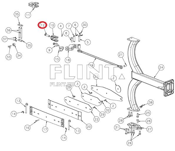 Hargi polt M24x90 10,9 KK067039R Kverneland