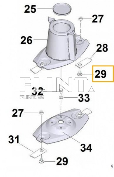 Polt rootorniiduki terale Enorossi DM (3010222)