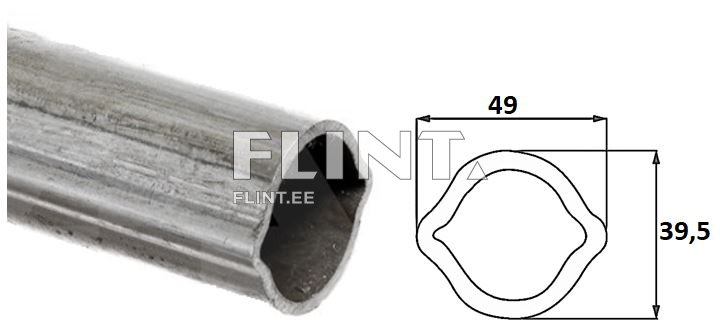 Profiiltoru sidrun 39,5x49mm - L-3000mm