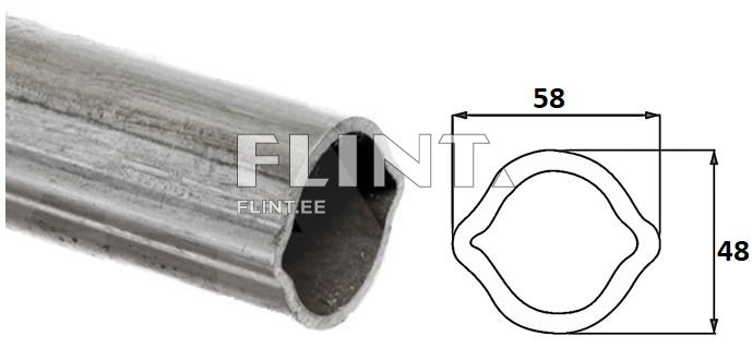 Profiiltoru sidrun 48x58mm - L-3000mm