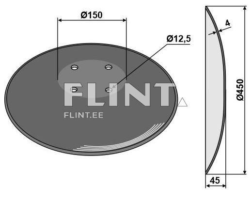 Randaali ketas 460x4mm; XL011 (rumm 110mm) sile Amazone