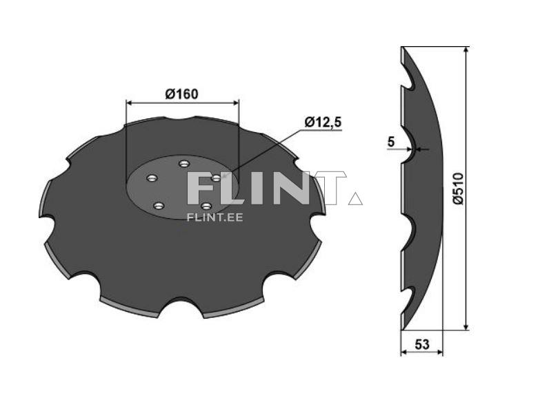 Randaali ketas Samson 510x5mm (1226004)