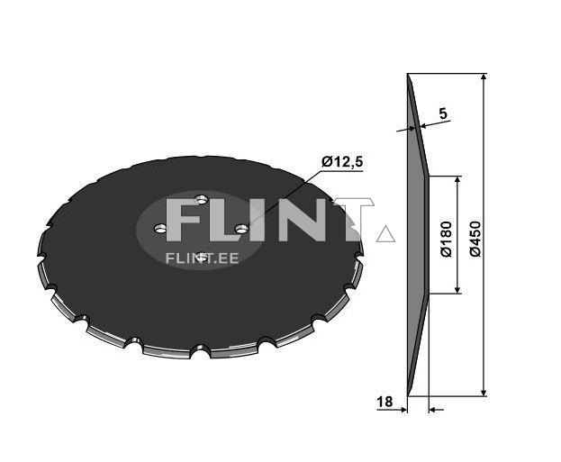 Randaali ketas Vogel&amp;Noot, Rabe 450x5mm (90311329)
