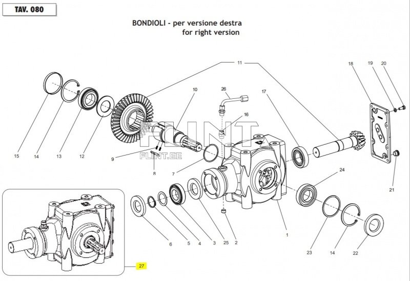 Reduktor Maschio M50400207R