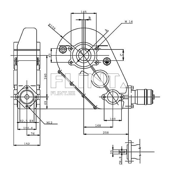 Külgreduktor PTU-14