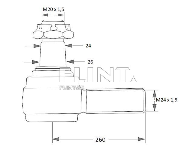 Rooliots välimine Valtra 6750 (V34051700)