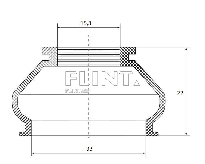 Rooliotsa porikumm 15,3-33mm