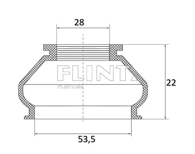 Rooliotsa porikumm välimine Valtra T191