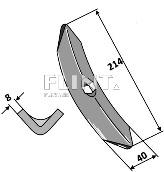 S-pii ots 40x8x214mm