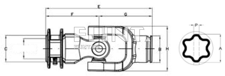 Sarniir z6 x täht 61mm - rist 39,7x115,9mm