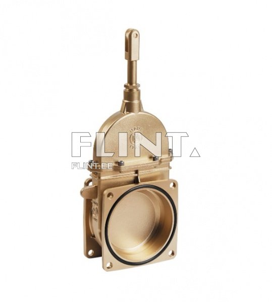 Kuldne klapp, kus on reguleerimisnupp ülemises osas. Klapi korpus on sile ja ümmargune, mille põhjas on ruudukujuline mutter.