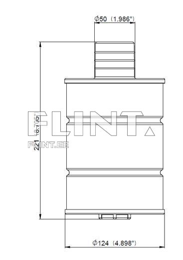 Sõel ARAG 306250 (voolikule 50mm)