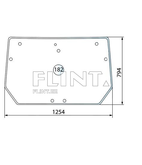 Tagaklaas Deutz-Fahr 0.016.8502.0/10
