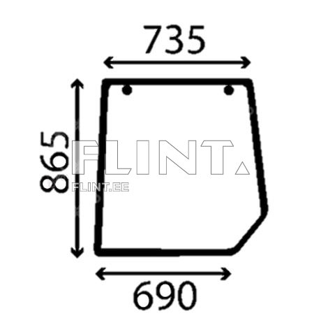 Tagaklaas Massey Ferguson (ACW3466450)