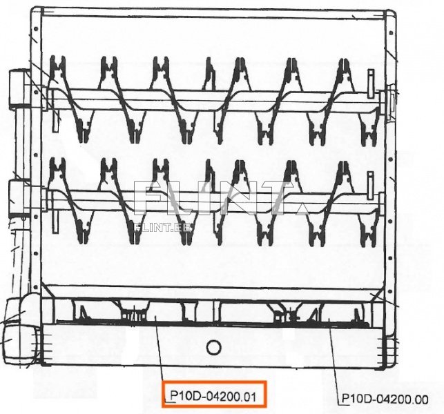 Taldriku ketas P10D-04200.01 vasak (PTU-17)