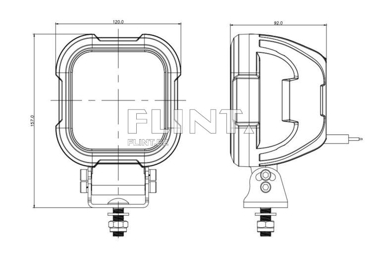 Töötuli LED 56W; 5200lm; (floodlight) Heavy Duty