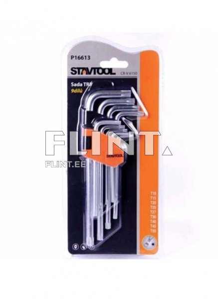 Torx-võtmete kmpl 9-osa (T10-T50)
