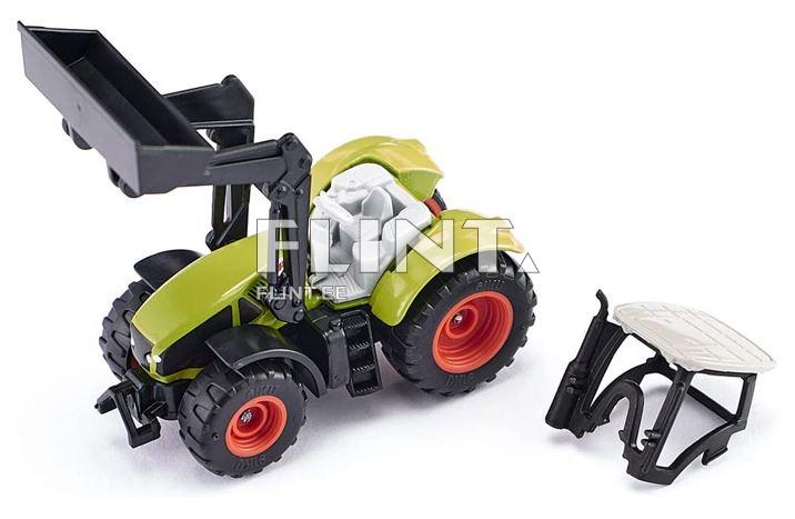 Traktor Claas Axion 850 laaduriga SIKU 1:50 (163x57x76mm)