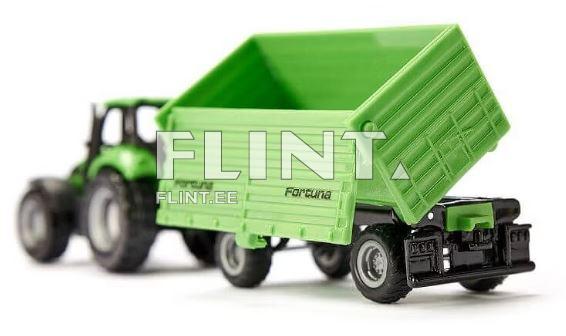Traktor Deutz-Fahr Fortuna haagisega SIKU 1:87 (168x35x47mm)