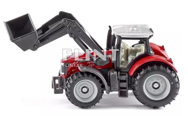 Traktor Massey Ferguson laaduriga SIKU 1:87 (93x35x42mm)
