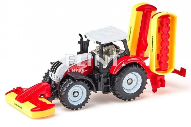 Traktor Steyr Pöttingeri niidukiga SIKU 1:87 (113x118x43mm)