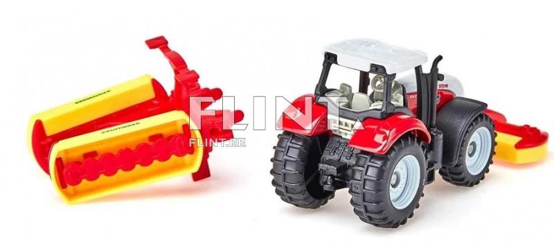 Traktor Steyr Pöttingeri niidukiga SIKU 1:87 (113x118x43mm)