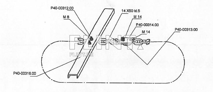Transportöör P17-00060.00 (kett 14x50mm) 17t