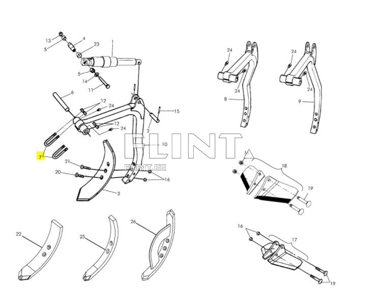 U-klamber M12 Väderstad 448080
