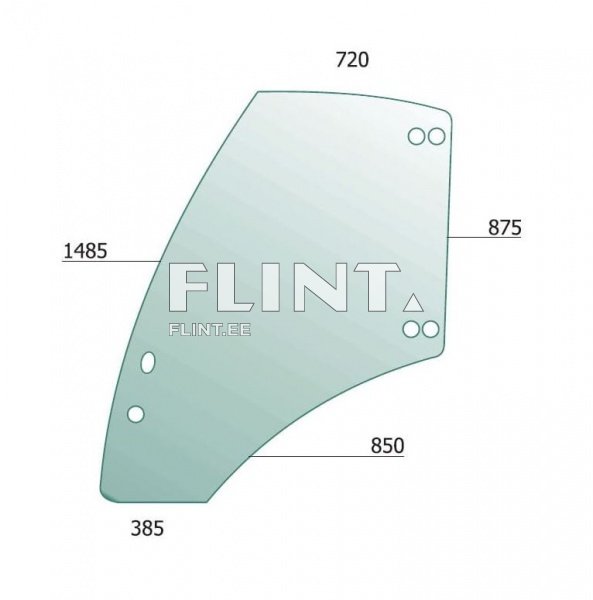 Ukseklaas - parem Deutz-Fahr Agrotron (04418952)