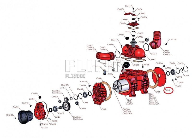 Vaakumpumba tagumine kaas Battioni 4010401061