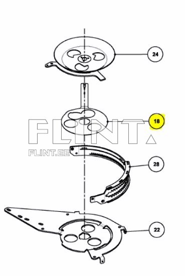 Väetisekülviku siiber Kverneland VNB 3957402
