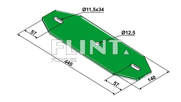 Vedruleht (440mm) KK057066 (Nr.3) Kverneland 