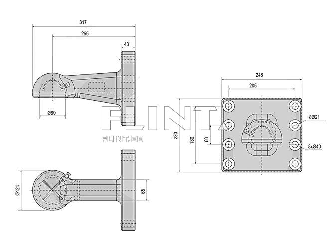 Veokulp Scharmüller 00.650.96.0 K80® (205x180) Samson