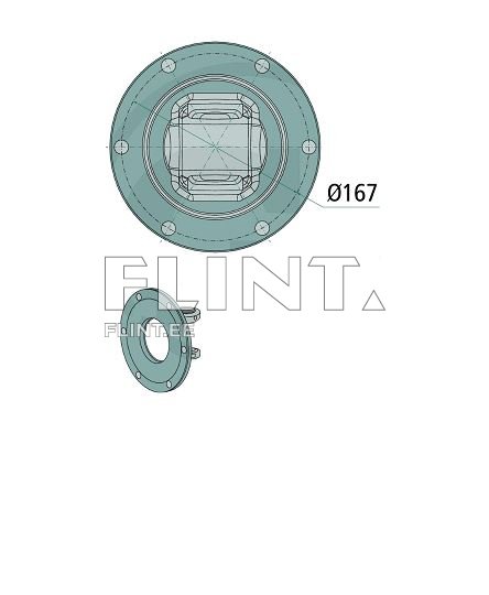 Vedruplaat Walterscheid 125543, 1125543, 66.12.00 (187x100x2,8mm)