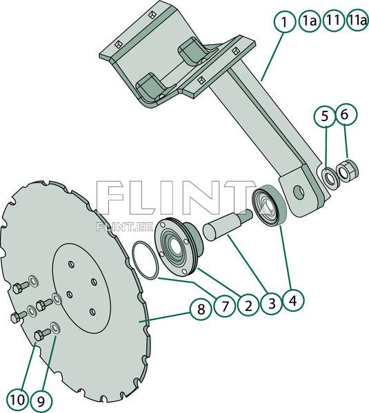 Rummu komplekt RABE; Vogel&amp;Noot 90314002 (30mm)