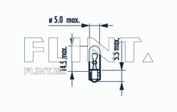 Toode on joonistatud kuju, mille maksimaalne suurus on 14,5 mm pikk ja 5,5 mm lai. Üksik osa on ringikujuline, mille avaus on allpool. Koonus on 5,0 mm maksimaalne läbimõõt.