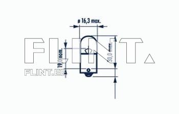 Joonisel on lukku kujutav diagramm. Luku kõrgus on 30 mm ja laius 19 mm. Silindri läbimõõt on maksimaalselt 16,3 mm.