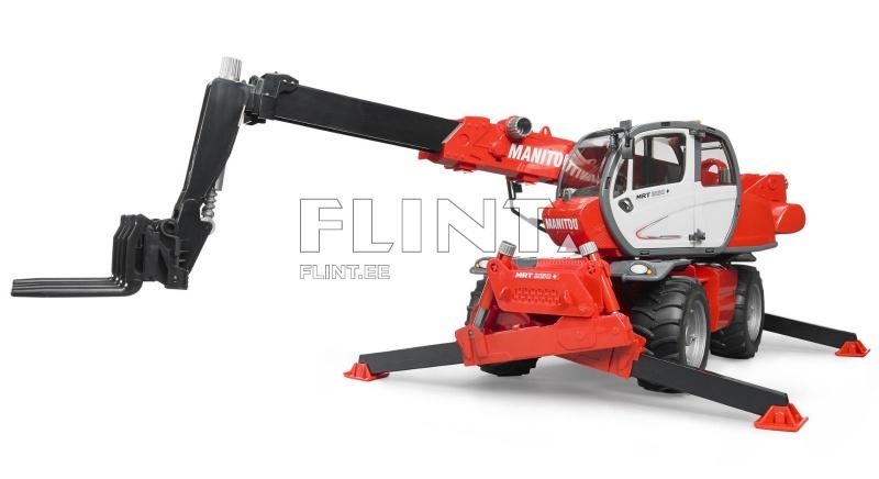 Teleskooplaadur Manitou MRT 2150 (52,7x16,8x20cm) + lisad Bruder