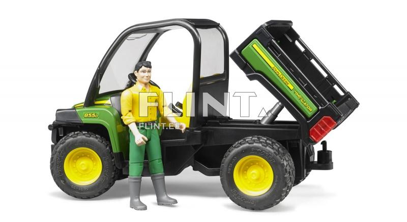 UTV John Deere Gator XUV 855D + juht (22,6x11,3x14cm) Bruder